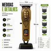 Maquina Cabelo Profissional Com Display Led E Aparador Nariz