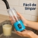 Mini Liquidificador Portátil Recarregável 380ML 6 Laminas - Azul