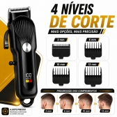 Máquina de Cortar Cabelo Profissional Display Digital 5w