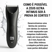 Depilador Masculino Partes Intimas Portátil À Prova D´ Água - Cinza/Prata