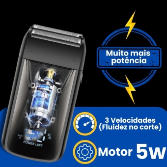 Barbeador Shaver Bivolt 5w Display Led Aparador Pelo Nariz