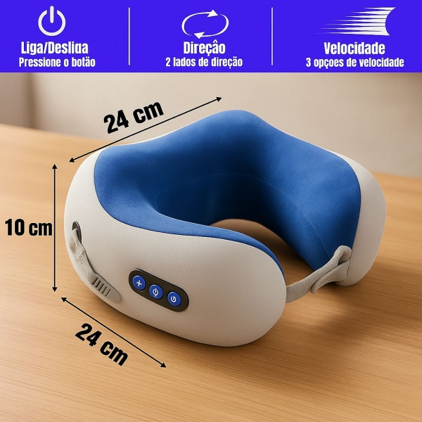 Kit Massageador pescoço e pés - Azul