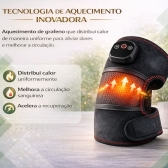 Joelheira Massageadora Aquecida Grafeno Recarregável Sem Fio