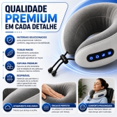 Almofada Massageador Para pescoço - Cinza