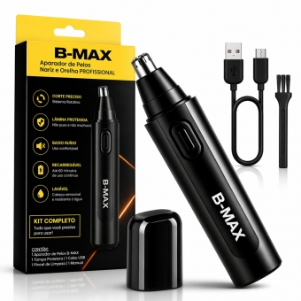 Máquina Aparador Cortador de pelos de nariz e orelha USB