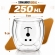 Copo Urso Vidro Duplo 250ml Café Chá Leite Parede Dupla