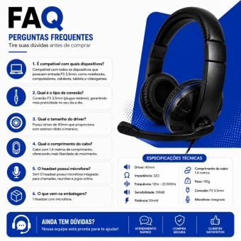 Fone Headset Fone de Ouvido Alta compatibilidade XTRAD