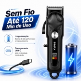 Máquina de Cortar Cabelo Profissional Display Digital 5w
