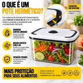 Kit Cozinha Fogão Elétrico 2 Bocas 127V 2000W + 5 Potes Herméticos + Pegador Silicone Inox
