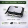 Grill Sanduicheira Press Gourmet Ceramic Inox  Preto 750W