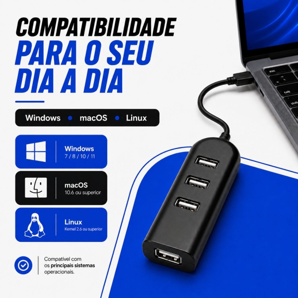 Porta de entrada USB 4 Portas
