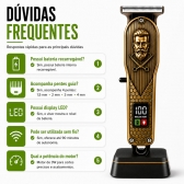 Maquina Cabelo Profissional Com Display Led E Aparador Nariz