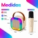 Caixa de Som Bluetooth Portátil 20W com Microfone Sem Fio RGB USB Cartão TF AUX Karaokê