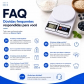 Kit Faca Serrilhada 24cm Inox Profissional Com Balanca Digital 10kg