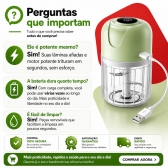 Mini Processador de Alimentos - Triturador Elétrico
