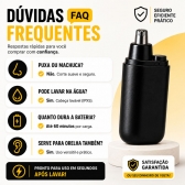 Kit Manicure 7 Em 1 Aparador nariz orelha USB C Portátil