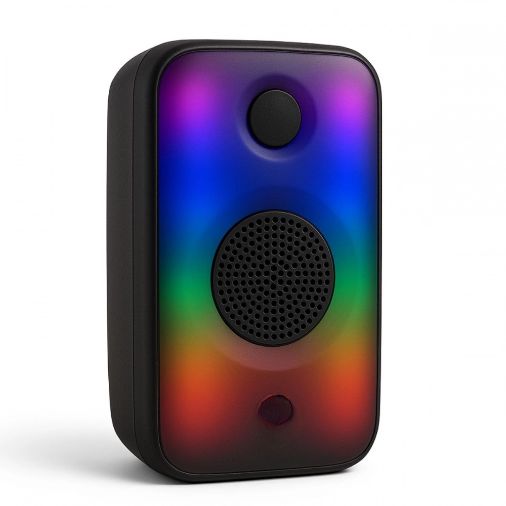 Caixa de Som Bluetooth Portátil 12W Potente com Luz