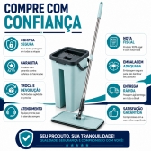 Mop limpeza 6L com balde articulado esfregão multiuso casa