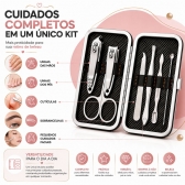 Kit Lixador De Pé Elétrico USB Recarregável Kit Manicure 7 Em 1