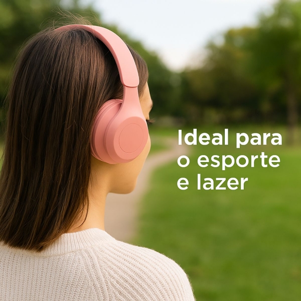 FONE DE OUVIDO BLUETOOTH ESTEREO ALTOMEX B-19 - Rosa