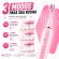 Escova Elétrica Sônica Recarregável USB IPX7 6 Modos + 4 Refis - Rosa