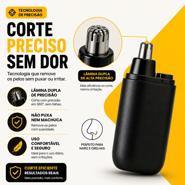 Maquina Cabelo Profissional Com Display Led E Aparador Nariz