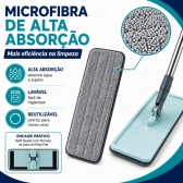 Mop limpeza 6L com balde articulado esfregão multiuso casa