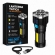 Lanterna Tática LED Recarregável USB 190000 Lumens 500m COB 4 Modos
