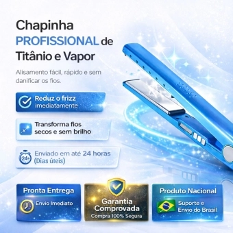 CHAPINHA ÍON TITÂNIO IÔNICA PROFISSIONAL