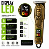 Maquina Cabelo Profissional Com Display Led E Aparador Nariz