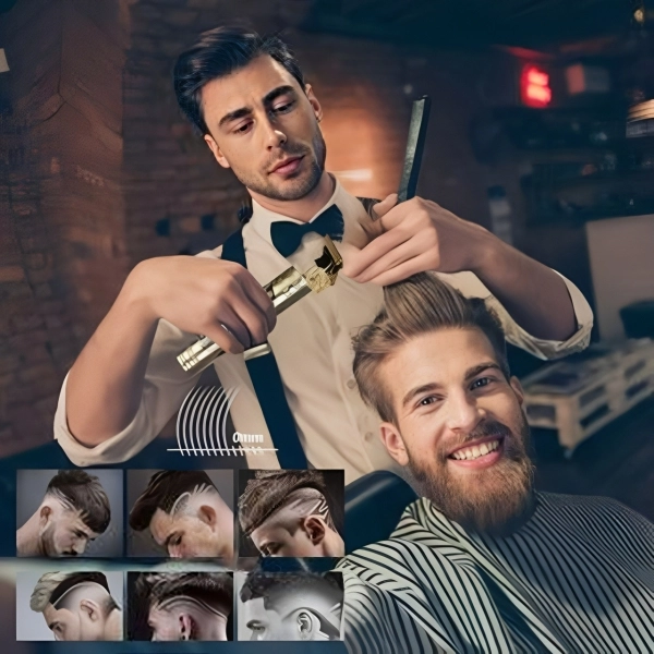 MÁQUINA DE CORTE BARBEAR PROFISSIONAL RECARREGÁVEL PORTÁTIL