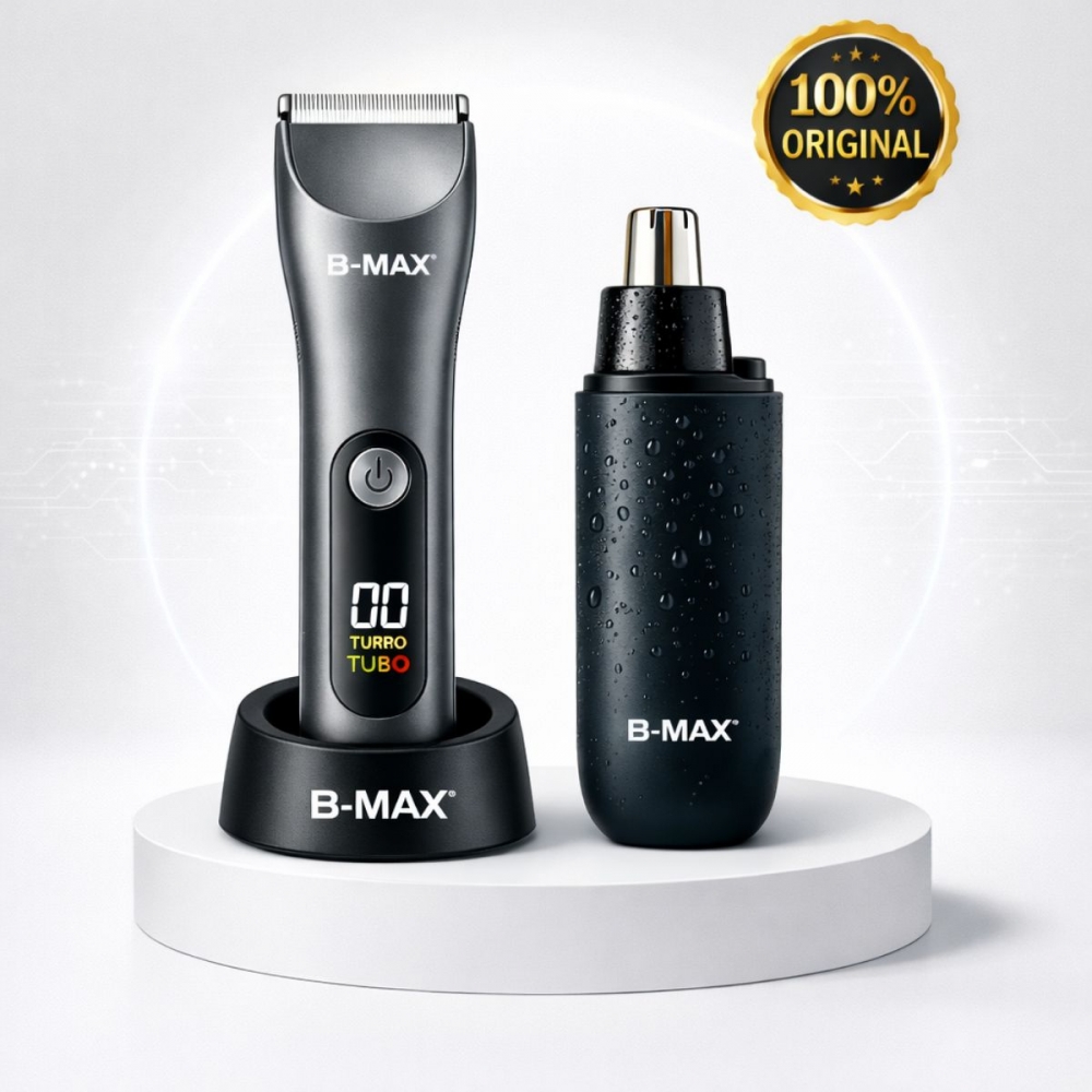 Kit Depilador Corporal Masculino Cerâmica 5W Aparador Nasal