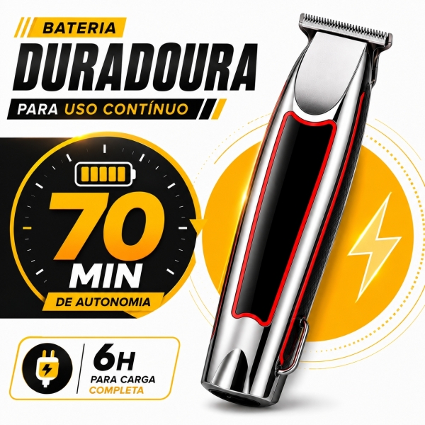 Máquina Cabelo Acabamento Profissional Aparador Pelos Nasal Prateado