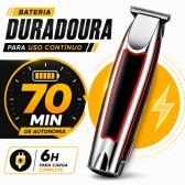 Máquina Cabelo Acabamento Profissional Aparador Pelos Nasal Prateado