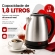 Chaleira Elétrica Inox 1,8 Litros Jarra Bule BAK Cor Prata