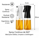 Kit 2 Borrifadores Multifuncionais 200ml - Preto/Rosa