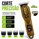 Maquina Cabelo Profissional Com Display Led E Aparador Nariz