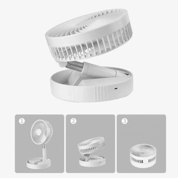 Ventilador Potente De Coluna Silencioso Portátil e Rétratil