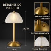 Luminária LED USB Bmax  BM-F140 - Quadrada