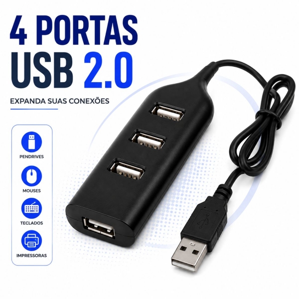 Porta de entrada USB 4 Portas