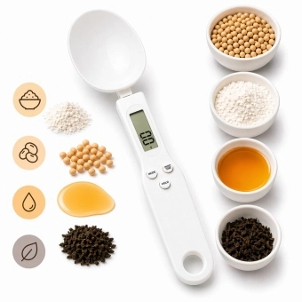 Colher Medida Balança Digital Eletrônica Cozinha Até 500g
