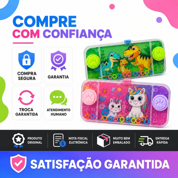 Brinquedo Water Game Aqua Play Argolas Infantil - Feminino