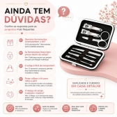 Kit Lixador De Pé Elétrico USB Recarregável Kit Manicure 7 Em 1