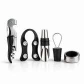 Kit Acessórios para Vinho 5 Peças Saca Rolhas e Dosador