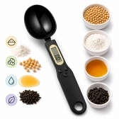 Colher Medida Balança Digital Eletrônica Cozinha Até 500g - Preta