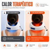 Almofada Massageador Para pescoço - Cinza