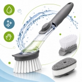 ESCOVA DE LIMPEZA 2 EM 1 DISPENSER DETERGENTE