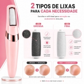 Kit Lixador De Pé Elétrico USB Recarregável Kit Manicure 7 Em 1