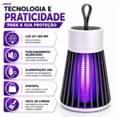 Lâmpada Mata Mosquitos Repelente Elétrico USB Ultravioleta
