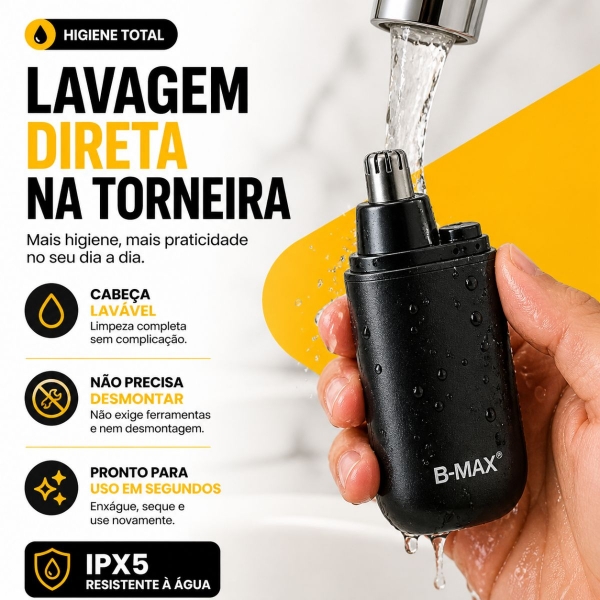 Barbeador Shaver Bivolt 5w Display Led Aparador Pelo Nariz